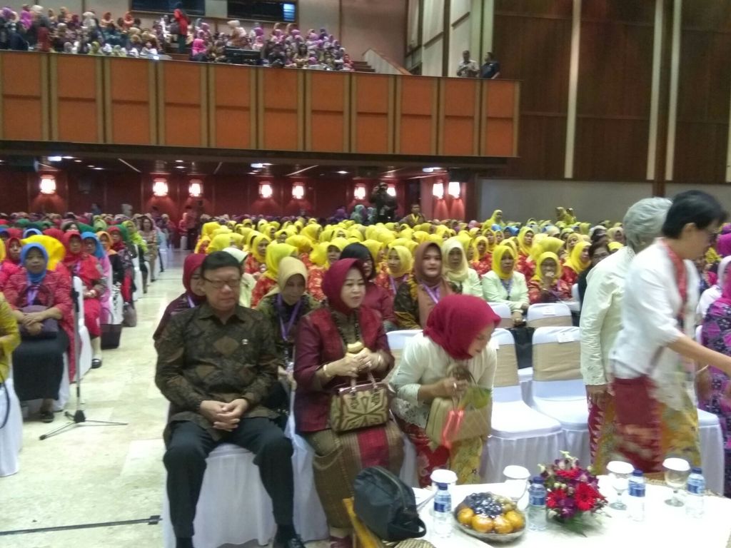 Foto: Acara Seminar Nasional Dharma Wanita Persatuan (Andhika/detikcom)