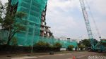 Persiapan Perobohan Gedung 17 Lantai di Bintaro