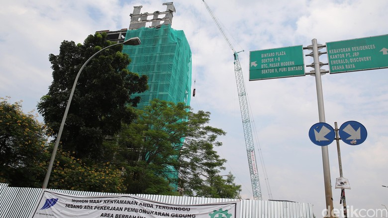 jasa patra gedung 17 lantai Bintaro Lantai Persiapan Gedung Perobohan 17 di