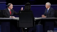 Debat satu-satunya untuk cawapres kedua partai ini digelar di Longwood University, Farmville, Virginia. REUTERS/Kevin Lamarque.