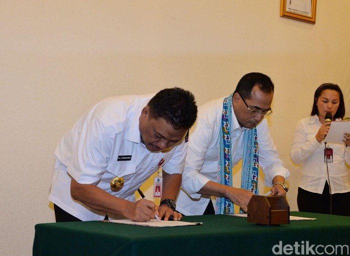 Menhub dan Sulut Teken MoU Pengembangan Bandara Miangas dan Pelabuhan Bitung