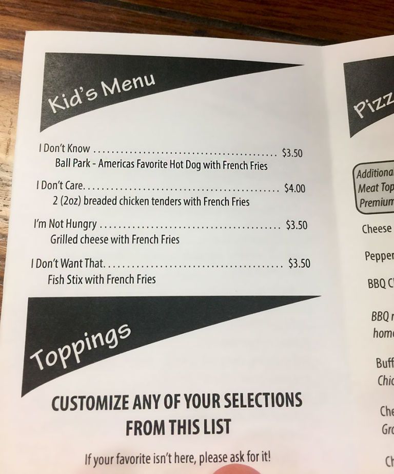Resto Ini Pakai Nama-nama yang Ekspresif untuk Menu Anak yang Rewel Makan