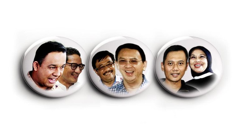 Begini Simulasi Bila Agus, Anies, atau Ahok Diadu di Putaran Kedua Begini Simulasi Bila Agus, Anies, atau Ahok Diadu di Putaran Kedua