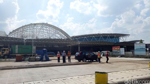 Pembangunan Bandara Supadio (Foto: Ahmad Ziaul Fitrahudin/detikcom)