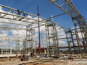 Jelang Lebaran, Pekerjaan Overlay Runway Bandara Dihentikan