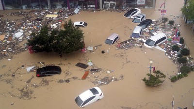 Begini Kondisi Korsel Pasca Diterjang Topan Chaba