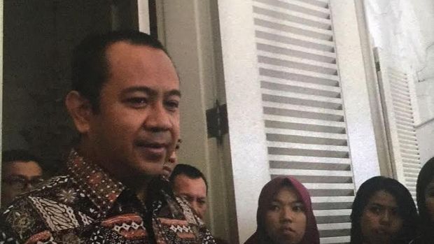 Direktur PD Pasar Jaya Arief Nasrudin berjanji segera menyelesaikan permasalahan itu. (Foto: Niken/detikcom)