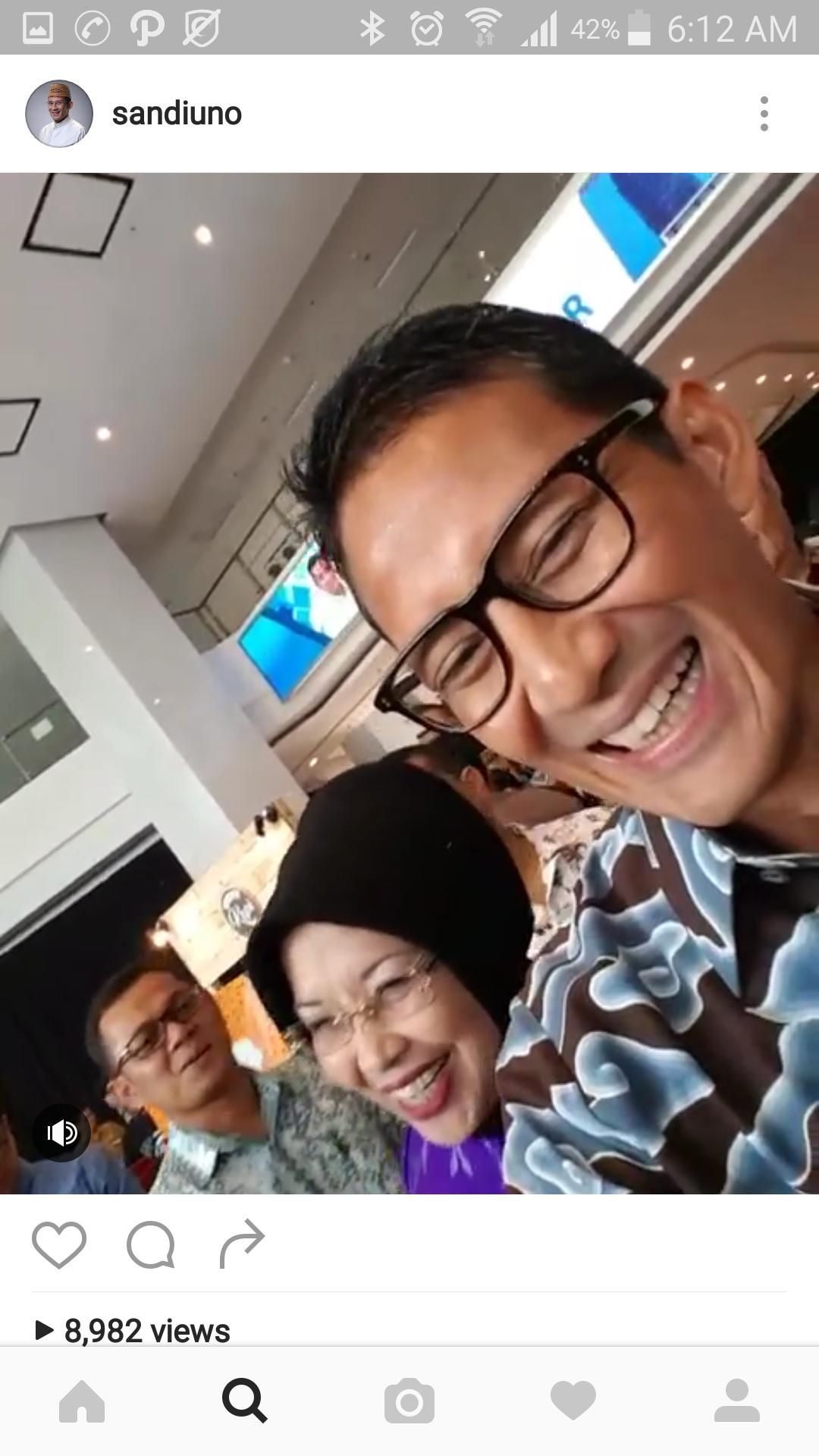 Foto: Video Sandiaga Uno mewawancarai Sylviana Murni (Istimewa/sandiuno)