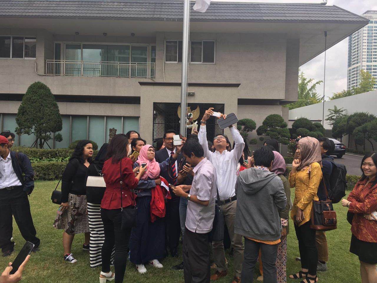 Ridwan Kamil di KBRI Seoul (Foto: M Aji Surya/detikcom)