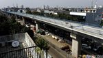 Konstruksi Jalan Layang MRT Sudah Terlihat