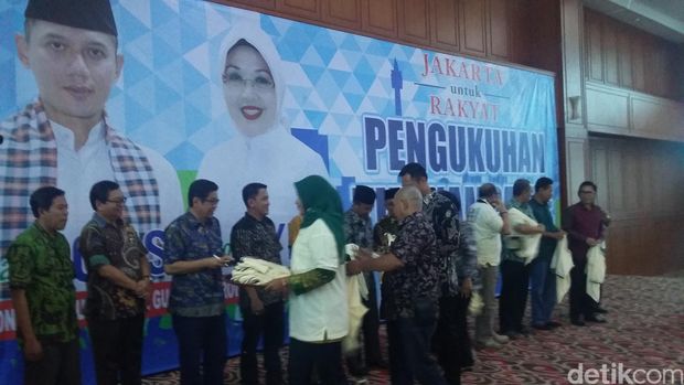 Peresmian Timses Agus Sylviana(Foto: Yudhistira Amran Saleh/detikcom)