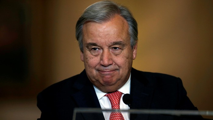 Nominated U.N. Secretary General Antonio Guterres attends a news conference at Necessidades Palace in Lisbon, Portugal October 6, 2016. REUTERS/Rafael Marchante     TPX IMAGES OF THE DAY