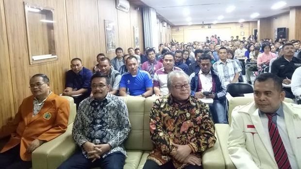 Djarot mengajak para mahasiswa mewujudkan Jakarta sebagai kota modern. (Foto: Nathania/detikcom)