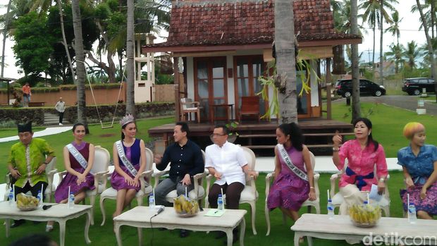 Jumpa pers dan pagelaran batik di Banyuwangi/ Kartika detikcom