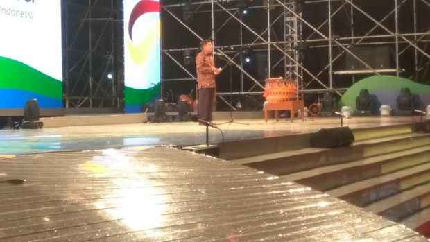 Tabuhan Gendang Doll di Bawah Rintik Hujan Tandai Pembukaan TAFISA Games 2016