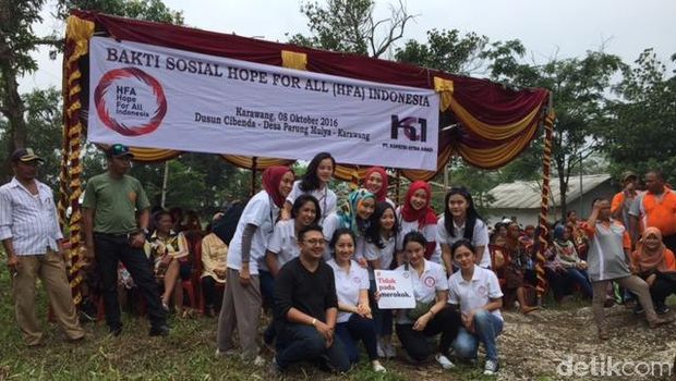 Bakti sosial Hope for All Indonesia (Foto: uyung/detikhealth)