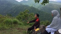 Pemandangan Bukit Pelolat yang hijau seperti jadi oase saat wisatawan jenuh dengan pantai. Perbukitan hijau ini berada di Desa Batu Layar, Kecamatan Batu Layar, Kabupaten Lombok Barat (Masaul/detikTravel)