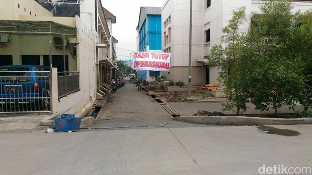 Suasana mogok massal di Pelabuhan Muara Baru