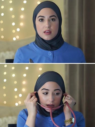 Tutorial Hijab Simpel untuk Dokter Saat Pakai Stetoskop