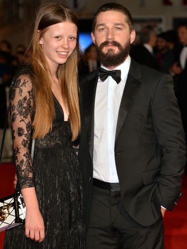 Shia LaBeouf, Mia Goth LONDON, ENGLAND - OCTOBER 19: Mia Goth and Shia LeBeouf attend the closing night European Premiere gala red carpet arrivals for
