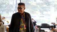 Politikus Golkar Agun Gunandjar tiba di gedung Gedung KPK, Selasa (11/10/2016) sekitar pukul 08.20 WIB.