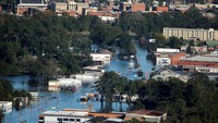 Banjir merendam kota Charleston, South Carolina. Chris Keane/Reuters/detikFoto.