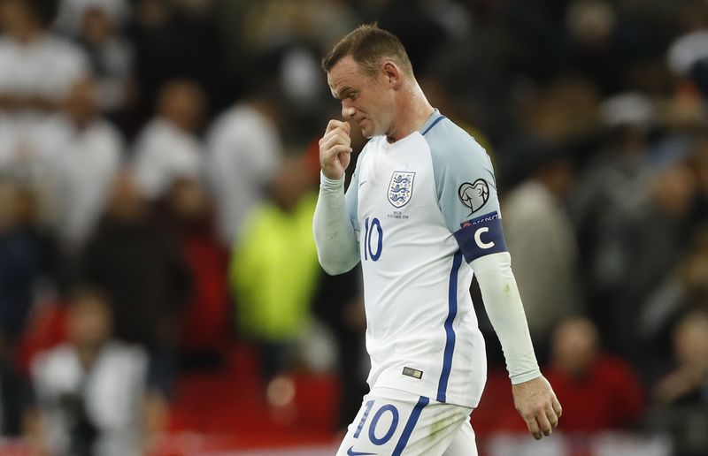 Wayne Rooney Football Soccer Britain - England v Malta - 2018 World Cup Qualifying European Zone - Group F - Wembley Stadium, London, England - 8/10/16England's Wayne Rooney at full timeAction Images via Reuters / Carl RecineLivepicEDITORIAL USE ONLY.
