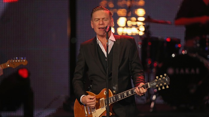 BERLIN, GERMANY - NOVEMBER 05:  (EXCLUSIVE ACCESS. PREMIUM RATES APPLY) Bryan Adams is seen on stage at the GQ Men of the year Award 2015 show (german: GQ Maenner des Jahres 2015) at Komische Oper on November 5, 2015 in Berlin, Germany.  (Photo by Sean Gallup/Getty Images for GQ)