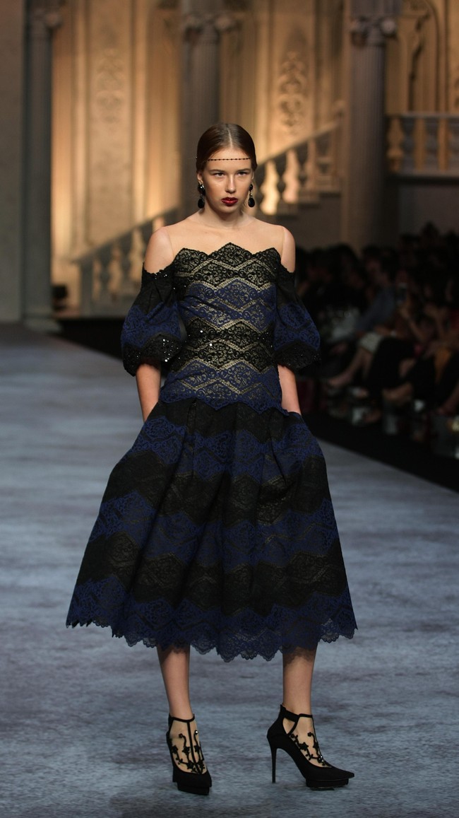 Koleksi terbaru dari brand Sebastian Red & Sebastian Sposa, dengan mengusung tema ARISTOCRAT bertempat di Ballroom The Ritz-Carlton Pasific Place. Jakarta. [Foto Mohammad Abduh/Wolipop]