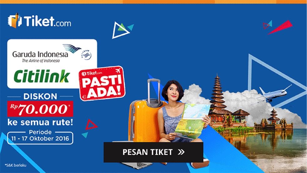 Tiket Garuda Indonesia dan Citilink Selalu Tersedia di Website Ini