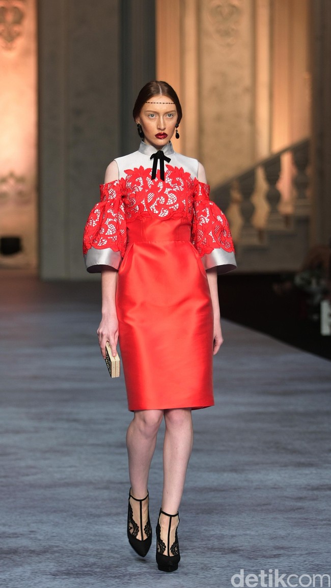 Koleksi terbaru dari brand Sebastian Red & Sebastian Sposa, dengan mengusung tema ARISTOCRAT bertempat di Ballroom The Ritz-Carlton Pasific Place. Jakarta. [Foto Mohammad Abduh/Wolipop]