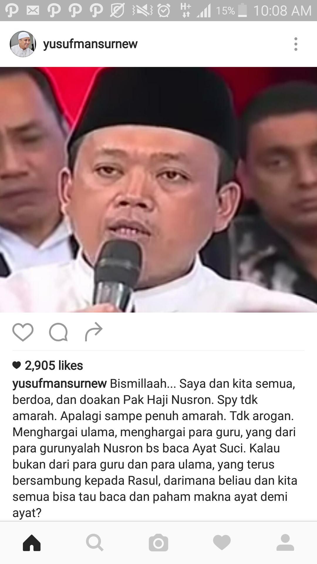 Bahas Nusron Yusuf Mansur Jangan Ditiru Melotot Melotot Ke Ulama