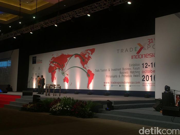 pekerjaan acara berita 50 ke Expo Buka Dijadwalkan Indonesia 31 Jokowi Trade Pameran