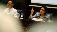 Sri Mulyani menggelar konferensi pers di Gedung Kemenkeu, Jakarta, Rabu (11/10/2016).