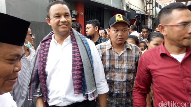 Anies Baswedan di Petamburan (Foto: Ahmad Ziaul Fitrahudin/detikcom)