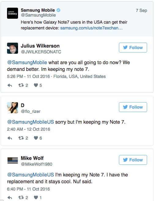 Mereka Tetap Setia Pakai Note 7