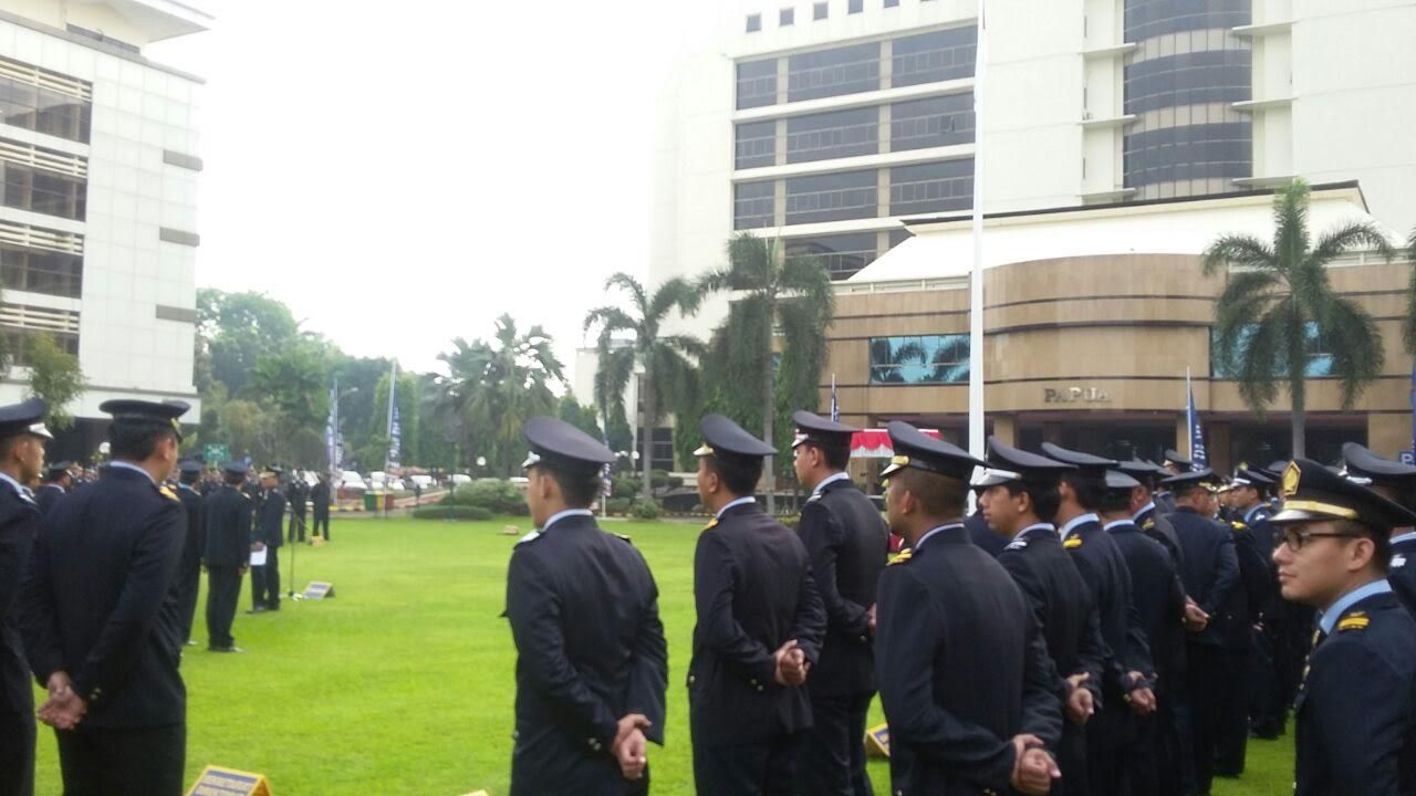 Sri Mulyani Pimpin Upacara Hari Bea dan Cukai ke-70