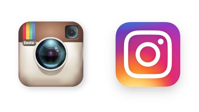 Logo Lama dan Logo Baru Instagram