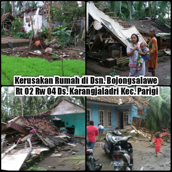 Ini Lokasi yang Diterjang Puting Beliung di Pangandaran