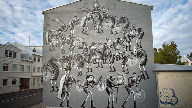 Intip Mural-mural Cantik di Reykjavik