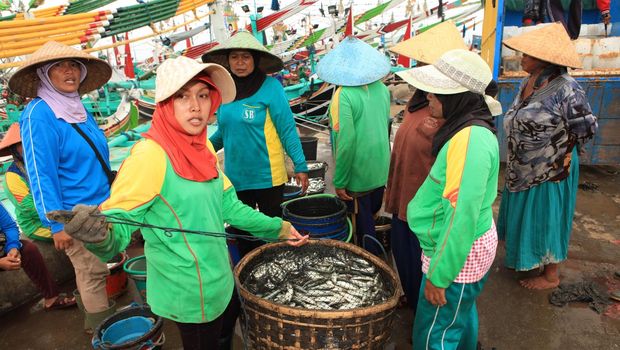 Keramaian pasar ikan di Banyuwangi (Ardian/detikTravel)