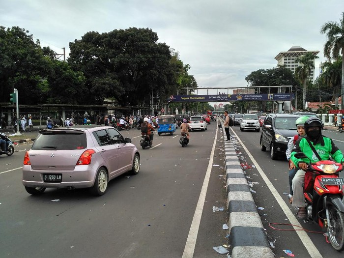 Lalin dari Tugu Tani ke Masjid Istiqlal Sudah Dibuka, Kondisi Lancar