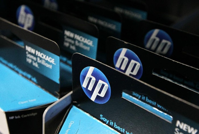 SAN FRANCISCO - JUNE 01:  Packages of HP ink cartridges ares displayed at a Best Buy store June 1, 2010 in San Francisco, California. Hewlett-Packard Co. announced today that they plan to cut 9,000 jobs over several years as they invest $1 billion to automate data centers and make operational changes.  (Photo by Justin Sullivan/Getty Images)