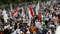 Lalu lintas di Jl Medan Medan Merdeka Selatan ditutup di kedua arah.
