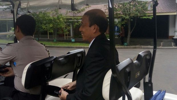 Foto: Arcandra Tahar di Istana (Bagus/detikcom)