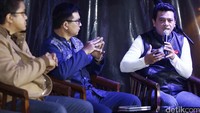 Dewan Pengawas BPJS Ketenagakerjaan Poempida Hidayatullah (kanan) memberikan pemaparan.