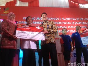 Maksimalkan Bansos Non Tunai, Mensos Resmikan e-Warung di Medan