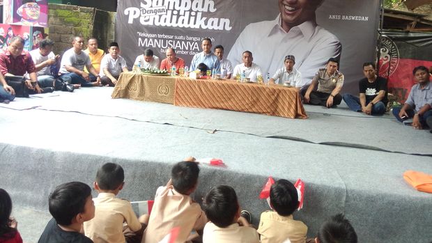  Anies Baswedan di Bantargebang (Foto: Muhammad Fida Ul Ha)q/detikcom