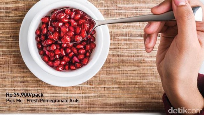 Pomegranate Segar Siap Makan di Transmart Carrefour