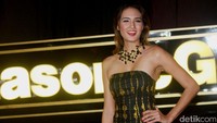 Nadine menjadi salah satu aktris yang hadir dalam acara Panasonic Gobel Award di Djakarta Thater, Jakarta Pusat, Jumat (14/10/2016).